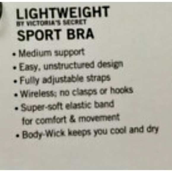 Victoria's Secret‎ Lightweight Sport Bra Pink Medium Support Cross Straps 36B - Picture 7 of 9